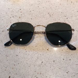 Ray-Ban hexagonal black sunglasses